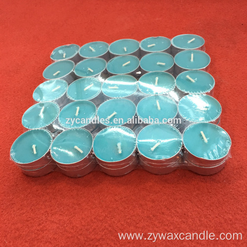 color white wax 14g 4hours gold tealight candles